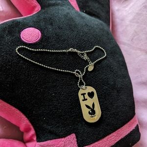 Playboy necklace I heart bunny 🐰 cutout